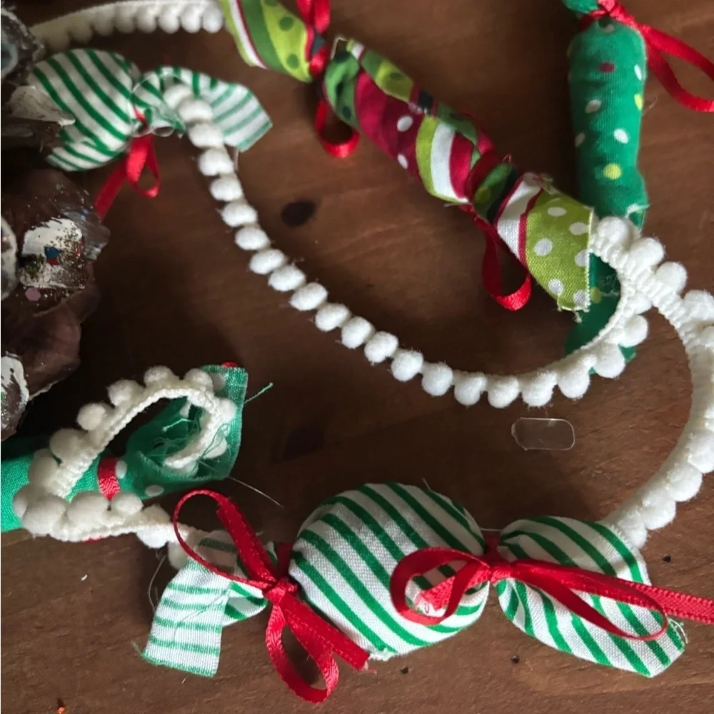 Handcrafted Christmas Candy Garland NWT